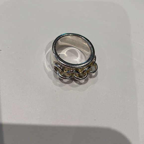 Birks Ring Sterling Silver Rocker Chic Size 7 - Picture 3 of 7